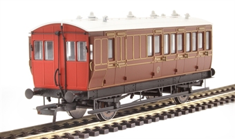 4 wheel brake 3rd 150 in LBSCR umber - with working lighting