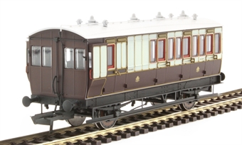 4 wheel brake 3rd 6925 in LNWR livery - with working lighting