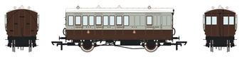 4 wheel brake 3rd in GCR French Grey and brown - with working lighting