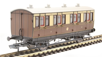 4 wheel composite (1st/2nd) 96 in GWR chocolate and cream
