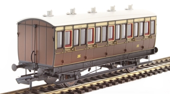 4 wheel 3rd 306 in GWR chocolate and cream - with working lighting