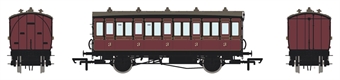 4 wheel 3rd in Midland Railway Crimson Lake  - Sold out on pre-order