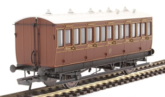 4 wheel 3rd 520 in LBSCR umber - with working lighting