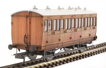 4 wheel 3rd 1432 in GNR lined teak - with working lighting