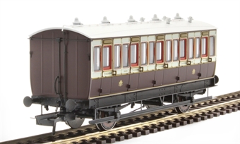 4 wheel 3rd 896 in LNWR livery - with working lighting