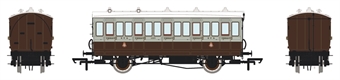 4 wheel 3rd in GCR French Grey and brown - with working lighting