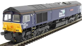 Class 66 66301 in DRS plain livery "Kingmoor TMD" - Sound Fitted