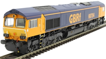 Class 66 66704 in GBRf original livery - Sound Fitted