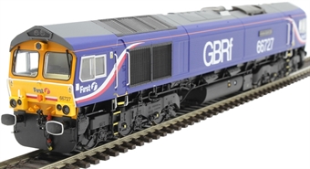 Class 66 66727 in GBRf/First group livery "Andrew Scott CBE"