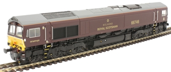 Class 66 66746 in GBRf/Royal Scotsman livery