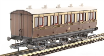 6 wheel tri-composite (1st/2nd/3rd) 84 in GWR chocolate and cream
