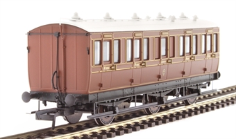 6 wheel 1st 572 in LBSCR umber - with working lighting