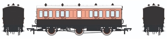 6 wheel 1st lavatory in LSWR Salmon and Brown - Sold out on pre-order