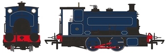 Andrew Barclay 0-4-0ST 16" in lined dark blue - unnumbered