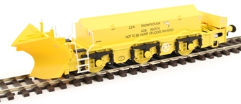 Beilhack snow plough (ex Class 40) ZZA ADB965576 in BR yellow
