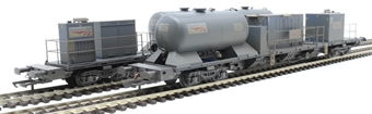 Rail Head Treatment Train 'Sandite' with 2 wagons and sandite modules - weathered