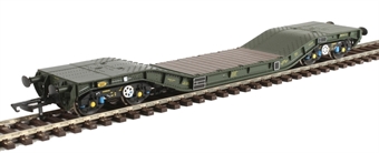 Warwell wagon 50t with Gloucester GPS bogies MODA95511 in MOD 1970s olive