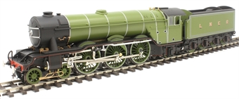 Class A3 4-6-2 unnumbered with single chimney, standard dome and unstreamlined non-corridor tender in LNER Grass Green 1929-1948