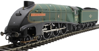 Class A4 4-6-2 60009 "Union of South Africa" in BR green with late crest and unstreamlined corridor tender