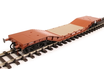Warwell wagon 50t with diamond frame bogies M360329 in BR gulf red