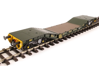 Warwell wagon 50t with Gloucester GPS bogies MODA95536 in MOD 2000s olive