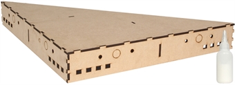 Hattons Baseboard kit 2' x 2' corner - Plywood