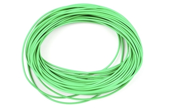 10 Metres of 7 x 0.2mm layout wire - green