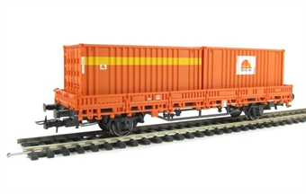 Low Side Wagon type K39 with Colas Rail Containers