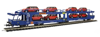 SITFA Car carrier with 8 red minis. Used on Oxford-Italy route