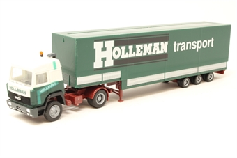 Iveco TurboStar with tarpaulin-covered trailer 'Holleman Transport'