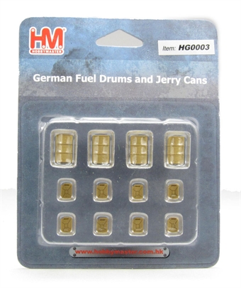 German Fuel Drums and Jerry Cans - Sand