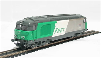 ClassBB67449 Diesel loco of the French SNCF in green & white "FRET" livery Epoch V