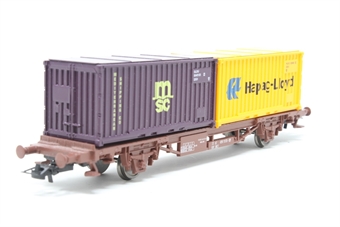 Flat Car with 2 x Containers of the SNCF
