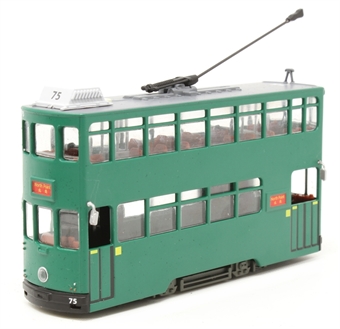 Hong Kong 6th generation tram in green - static model