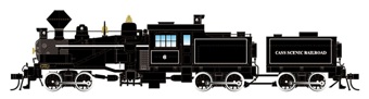 3-Truck Heisler Steam Locomotive, Cass Scenic Railroad #6 - digital sound fitted