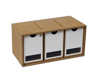 Modular Organizer drawers module x 3 - flat-pack kit
