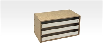 Tilting drawers module - 3 draws
