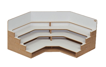 Modular Organizer corner paint shelves module - flat-pack kit