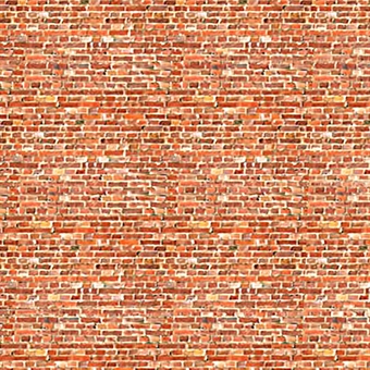 Self-adhesive building papers - Old red brick - Pack of five A4 sheets