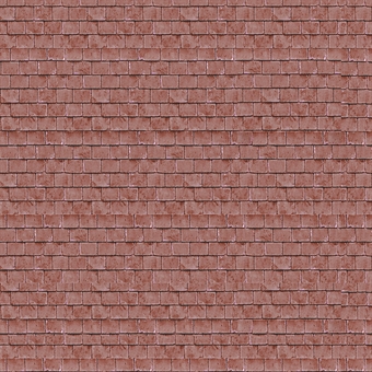 Self-adhesive building papers - Red roof tiles - Pack of five A4 sheets