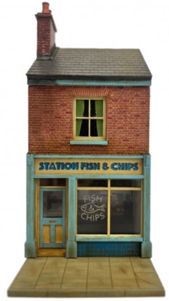 Fish and chip shop - half relief - lasercut kit