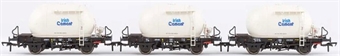 CIE 4-wheel cement 'bubble' carriers in Irish Cement white - Pack of 3 - A