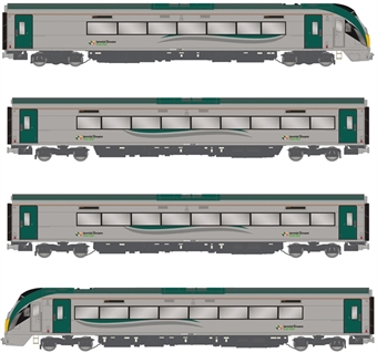 IE 22000 Class 'ICR' 4-car unit in Irish Rail grey & green (post-2013)