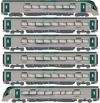 IE 22000 Class 'ICR' 6-car unit in Irish Rail original 'Intercity' grey & green - with Sculfort Locotractor - Digital Sound Fitted