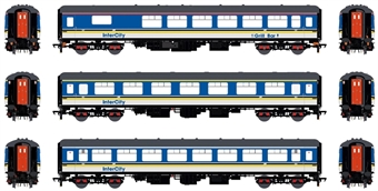 NIR Mk2B in Northern Ireland Railways corporate Intercity blue & white with stripes - pack of 3 - Version 1