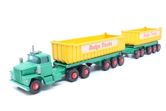 Dodge tractor with twin tipper trailers