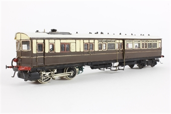 GWR Steam Rail Motor in GWR Chocolate & Cream livery - EM gauge - built from Mallard Models kit