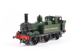 GWR Class 517 0-4-2T in GWR Green - EM Gauge - built from unknown kit