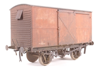 LMS Ventilated Van M157431 in Bauxite (Weathered) - built from Parkside Dundas kit