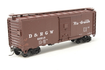 40' steel boxcar #68918 'D&RGW' - Custom built from an Athearn kit
